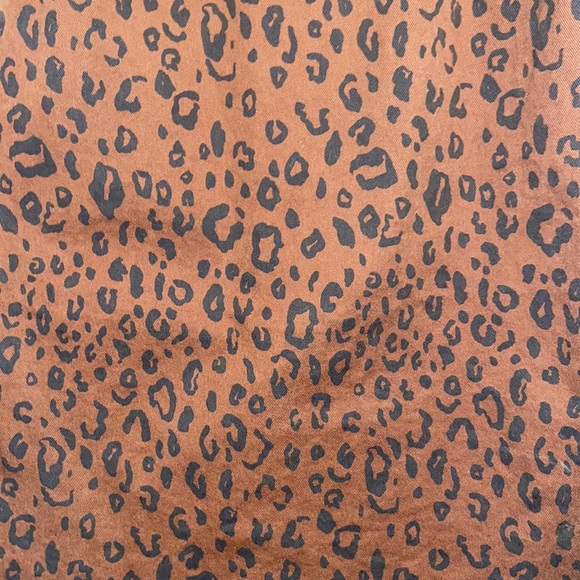 Universal Thread Leopard Print Denim Dress - Picture 2 of 7